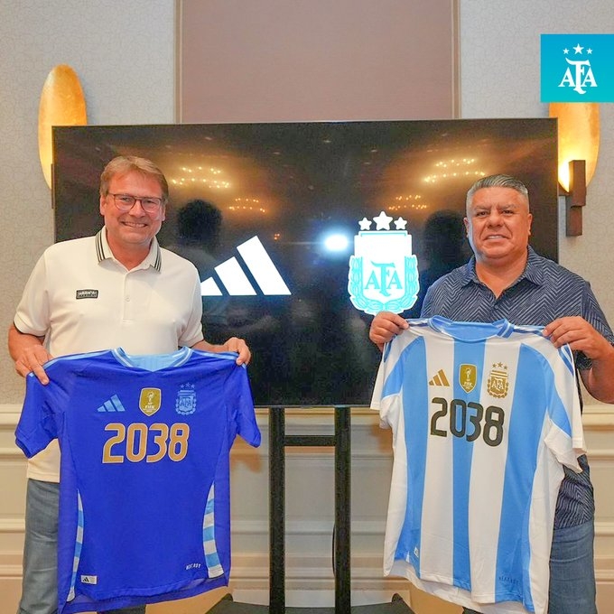 长约！官方：阿根廷队和球衣赞助商阿迪达斯续约至2038年